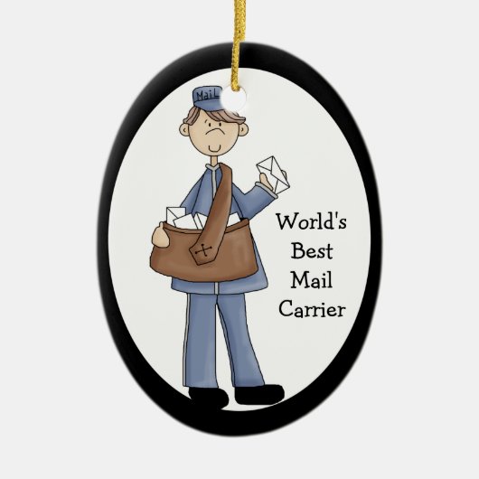 Mailman Dank u Ornament (Voorkant)