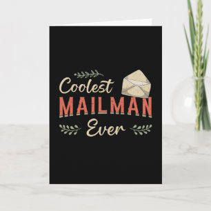 Mailman Day Postman Post Job Levering cadeau idee Kaart