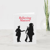 Mailman en kerstman Kaart (Voorkant)