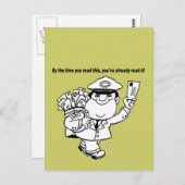 Mailman Humor - Tegen de tijd dat je dit leest ... Briefkaart (Voorkant / Achterkant)