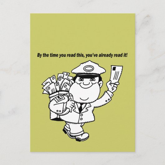 Mailman Humor - Tegen de tijd dat je dit leest ... Briefkaart (Voorkant)