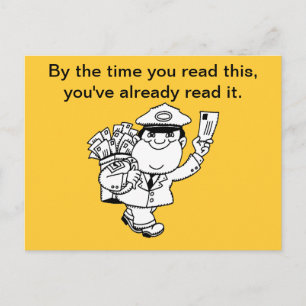 Mailman Humor - Tegen de tijd dat je dit leest ... Briefkaart