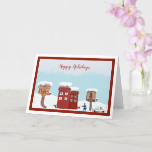 Mailman kerstkaart (groot) kaart