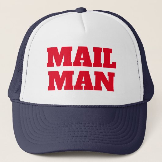 MailMan kostuum trucker hoed Pet (Voorkant)