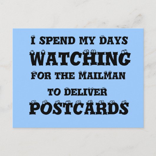 mailman Livraison de cartes postales - Funny Eyes  (Devant)