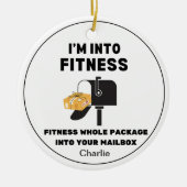 Mailman Mail Carrier gepersonaliseerd grappig Keramisch Ornament (Voorkant)