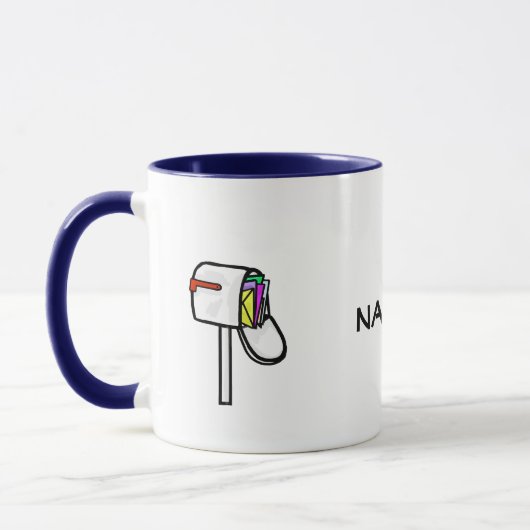 Mailman Nom personnalisé Mug (Gauche)