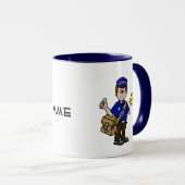 Mailman Nom personnalisé Mug (Devant droit)