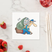 Mailman Portant Une Grande Serviette En Papier (En situation)