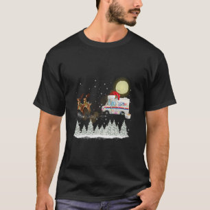 Mailman Postal Truck Mail Carrier Xmas Funny Chris T-shirt