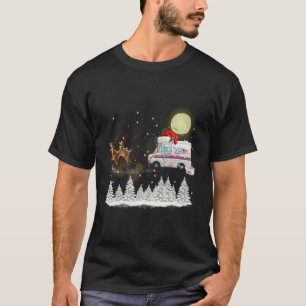 Mailman Postal Truck Mail Carrier Xmas Funny Chris T-shirt