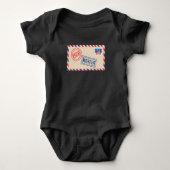 Mailman Postal Worker Mail Envelope Romper (Voorkant)