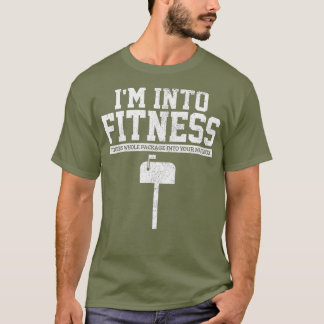 Mailman postbode in de fitness mailbox t-shirt