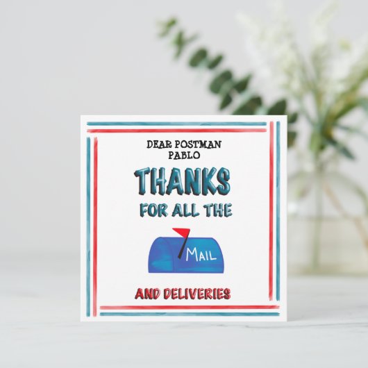 Mailman | Postman - Bedankt voor alle e-mail (Staand voorkant)
