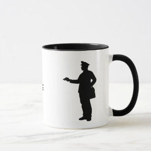 Mailman Silhouette Mok voor gepersonaliseerde naam