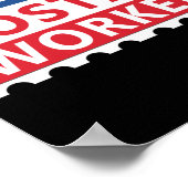 Mailman Super Cool Postal Worker Stamp Poster (Hoek)