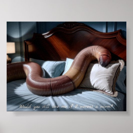 "M'aimerais-tu encore ?" Poster d'art de ver (Devant)