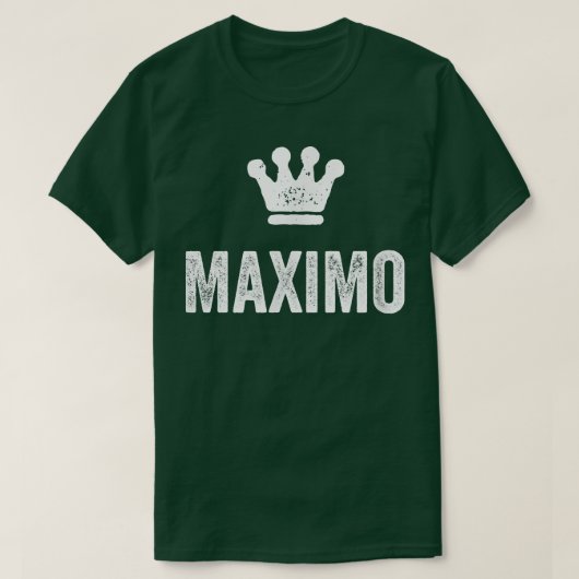 Maimo the King Crown & Name Design for Men genaamd T-shirt (Design voorkant)