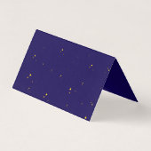 Main bleue dessinée Céleste Star Moon Carte de rem (Back)