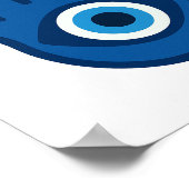 Main Blue Hamsa - Poster d'énergie pacifique (Coin)