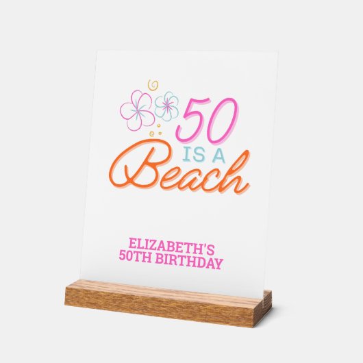 Main branchée tiré 50e anniversaire de plage (Angle)