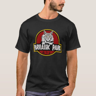 Main Coon Zwart Zilver Tabby Schattigee Kat Parodi T-shirt