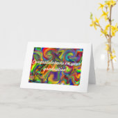 main de carte d'obtentions du diplôme de (Fleur jaune)