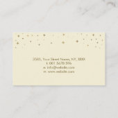 Main de guérison - Lunes - Carte de visite d'or pa (Dos)