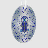 Main de Hamsa - Main de Fatima Lapis Lazuli et Arg (devant)
