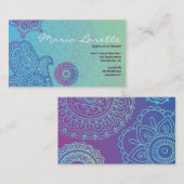 MAIN de l'Aqua HEMSA de carte de visite d'un DIEU (Devant / Derrière)