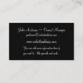 Main de petites filles avec des cartes de visite (Dos)