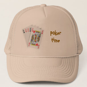main de poker, casquette de temps de tisonnier
