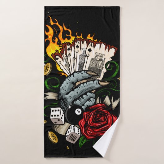 Main Des Cartes (Serviette de bain)