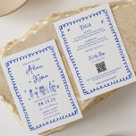 Main Drag French Blue Fun Wedding Invitations<br><div class="desc">Main Drag French Blue Wedding Invitations pour votre journée spéciale!</div>