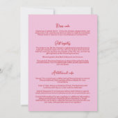 Main Drake Martini Bachelorette Invitation personn (Dos)