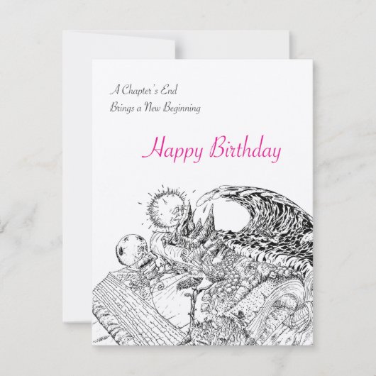 Main Drake Nouveaux Début Bonne carte d'anniversai (Devant)