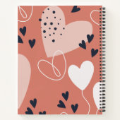 Main Drate Motif rose et Carnet blanc (Dos)