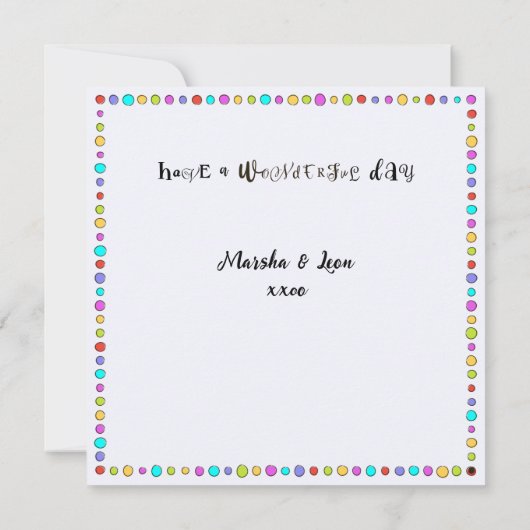 Main Drawn Kitties Joyeux Modèle d'anniversaire (Dos)