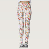 Main moderne dessinée - Leggings de tulipes (Devant)