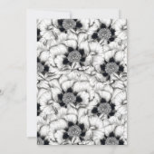 Main noire et blanche tirée florale | MERCI (Dos)