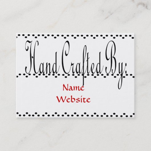 Main ouvrée par : cartes de visite (Devant)