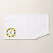 Main Painted Watercolor Sunflower (Serviette à main)