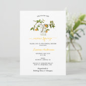 Main presser Lemon tree Bridal Douche invitation (Debout devant)