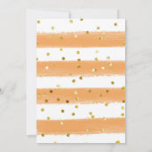 Main presser Orange nuptiale invitation (Dos)