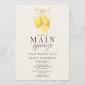 Main Squeeze Bow QR Code Bridal Shower Kaart (Voorkant)