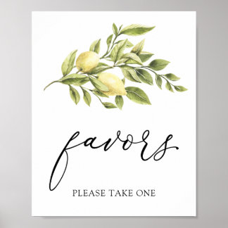 Main Squeeze Citroen en Groene Favors Bord Poster