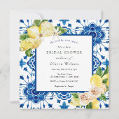 Main Squeeze Citroen en Marokkaanse Tegel Bruidsfe Kaart (Voorkant)