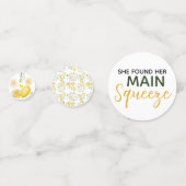 Main Squeeze Citroenen Eucalyptus Roos Bruidsdiner Confetti (Voorkanten)