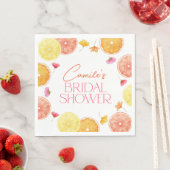 Main Squeeze Citrus Bright Flowers Vrijgezellenfee Servet (Insitu)