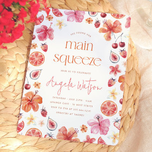 Main Squeeze Citrus Bruiloftsfeest Kaart